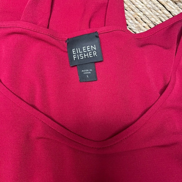 Eileen Fisher 100% Silk Long Sleeve Top – Size L - Picture 1 of 10